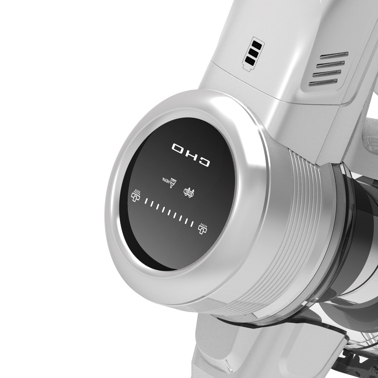 201A Akku-Staubsauger mit 315 W BLDC-Motor, LED-Display, Anti-Tangle-Bodenb&uuml;rste